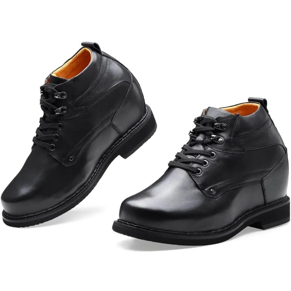 14 CM / 5.51 Inches Taller - CMR CHAMARIPA 5.51 Inches Elevator Shoes Hidden Heel Working Boots