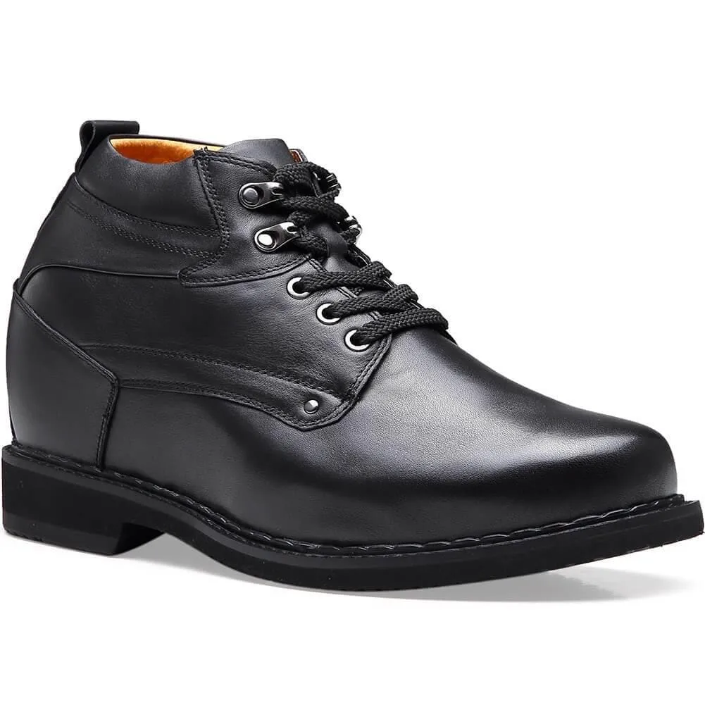 14 CM / 5.51 Inches Taller - CMR CHAMARIPA 5.51 Inches Elevator Shoes Hidden Heel Working Boots