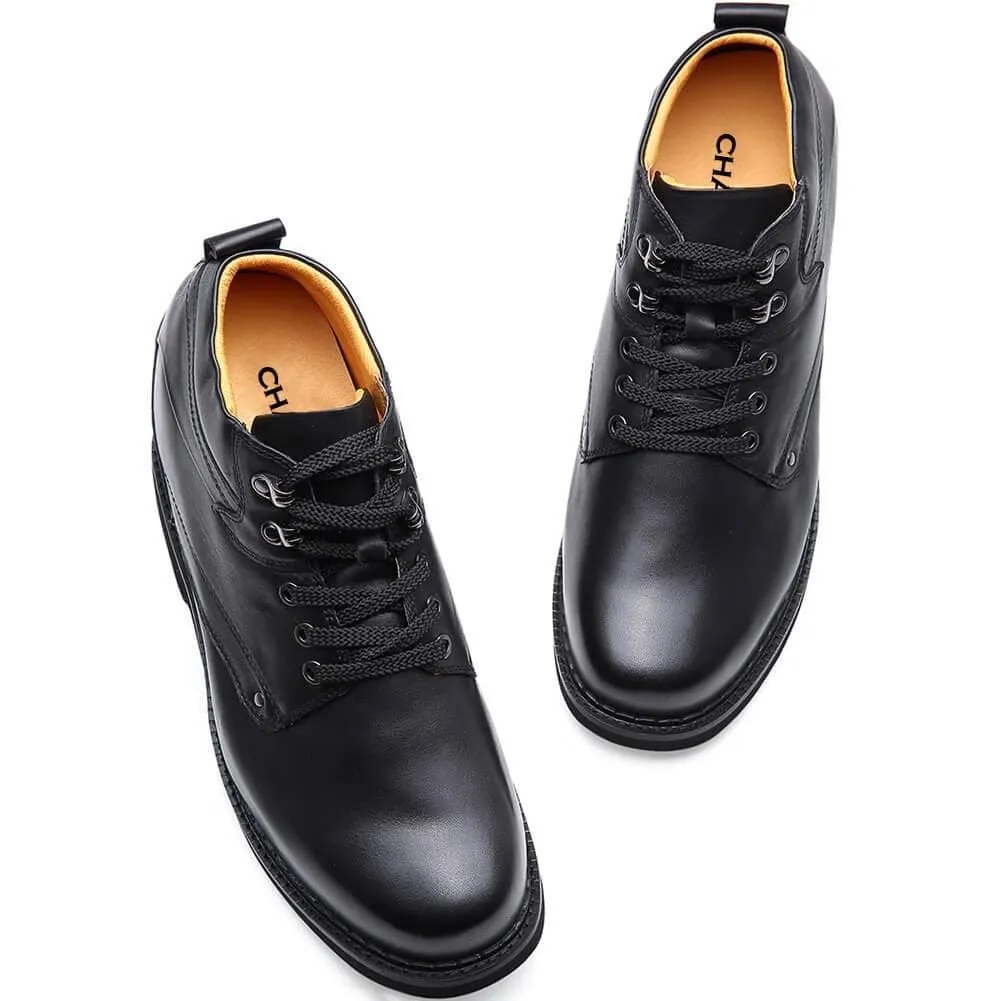 14 CM / 5.51 Inches Taller - CMR CHAMARIPA 5.51 Inches Elevator Shoes Hidden Heel Working Boots