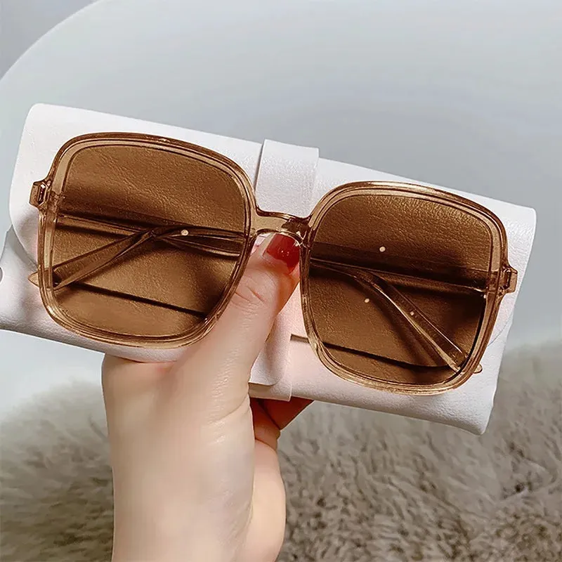 2024 Summer Sunglasses Shades for Women Fashion Eyewear Decorative Exquisite Square Driving Fishing Glasses Gafas De Sol Para