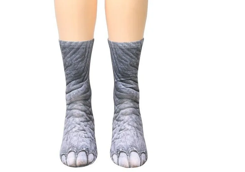 3D Animal Paw Socks Cute Cat Claws Socks Unisex Long Socks