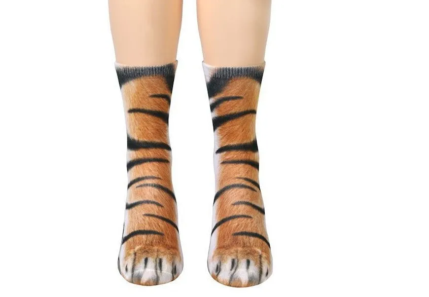 3D Animal Paw Socks Cute Cat Claws Socks Unisex Long Socks