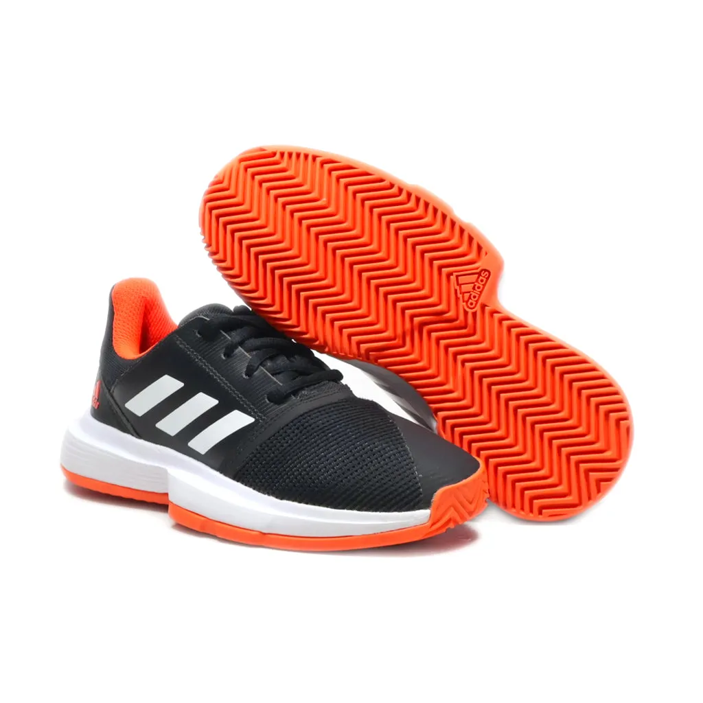 Adidas Court Jam Sport Shoes Fabric Black Colour For Kids