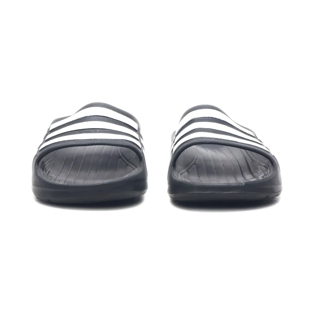 Adidas Duramo Flat Sandals Rubber Black Colour For Kids