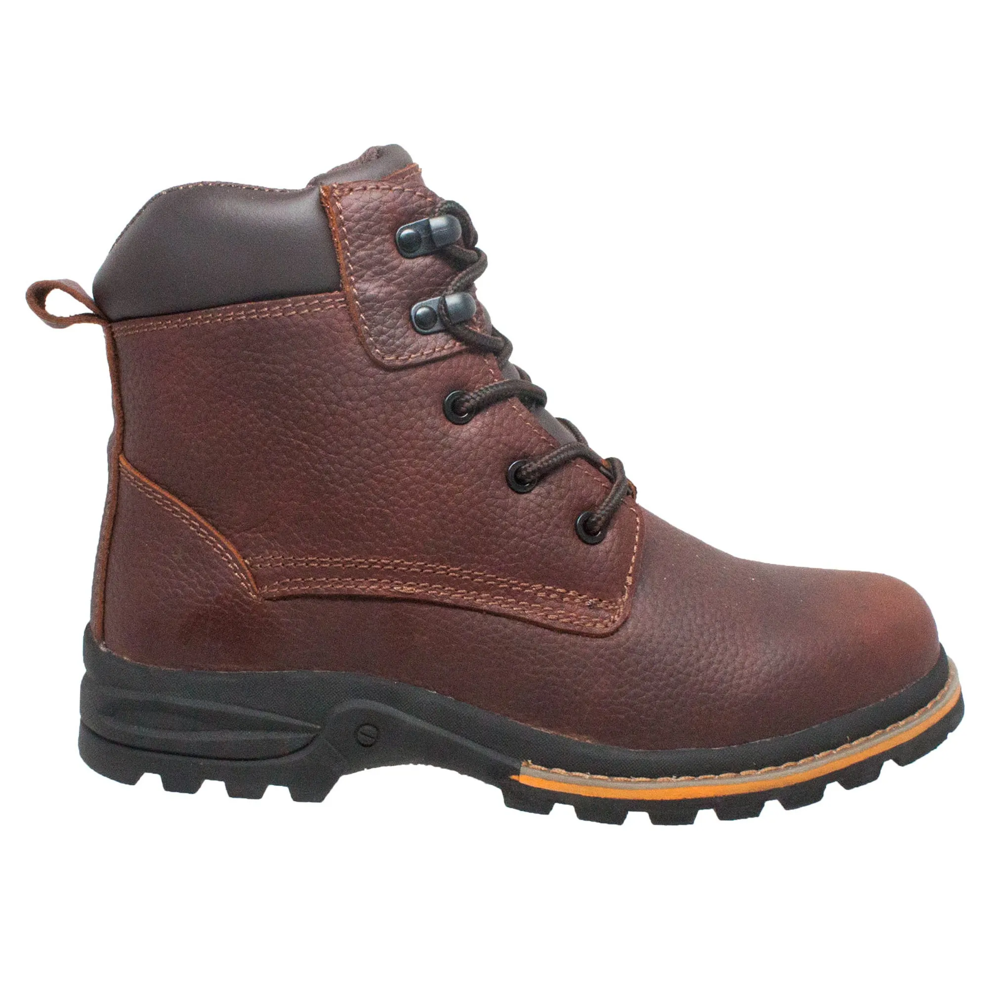 AdTec Mens Brown 6in Work Boots Oiled Leather