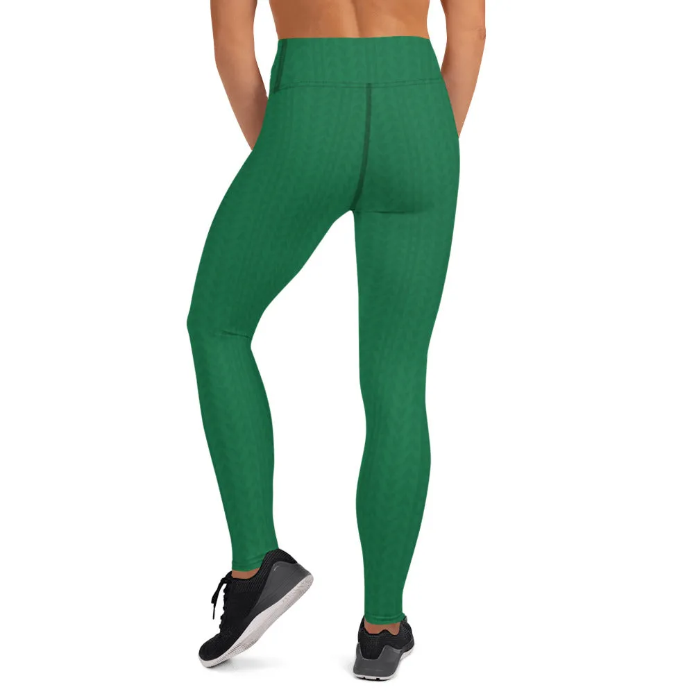 Amazon Green High Waist Yoga Leggings