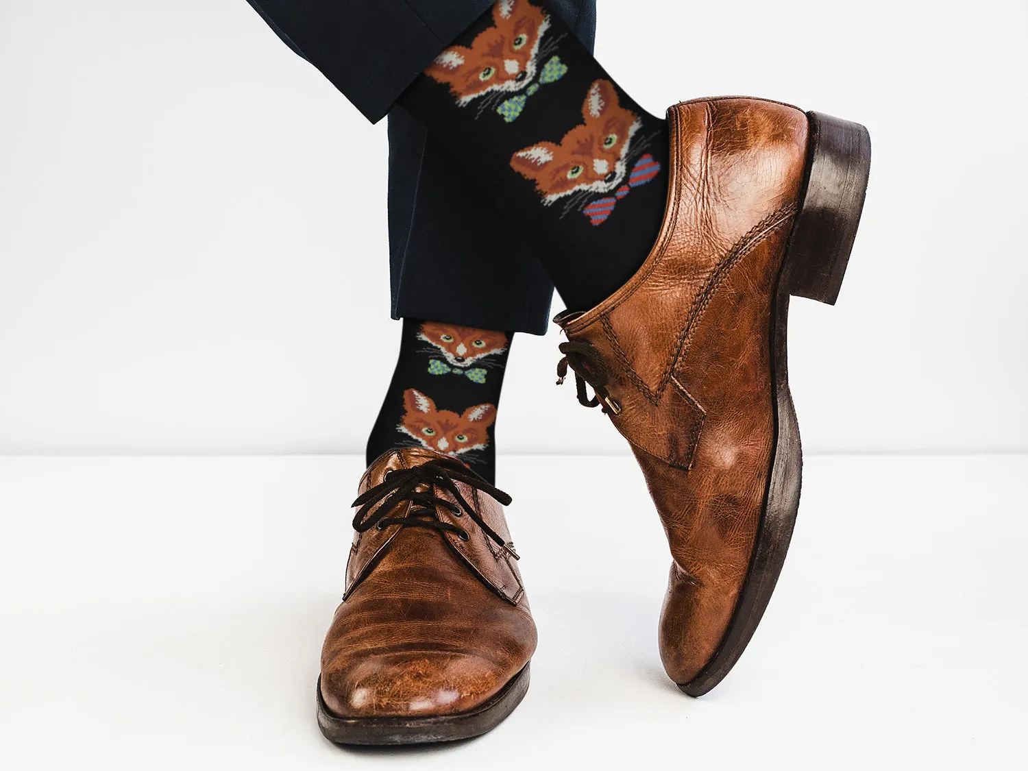 Animals Casual Dress Socks – Fox - For Men and Women