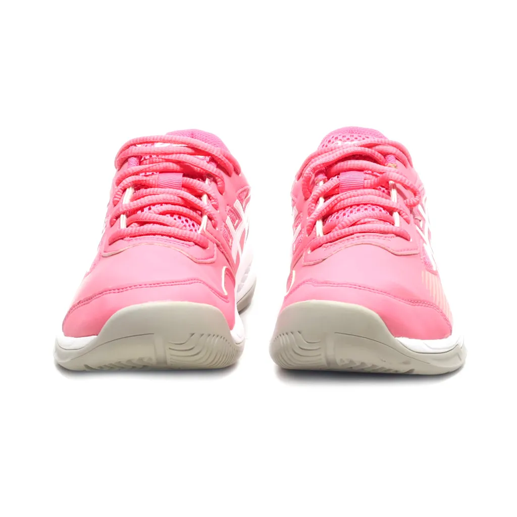 Asics Game 8 Sport Shoes Leather Pink Colour For Kids