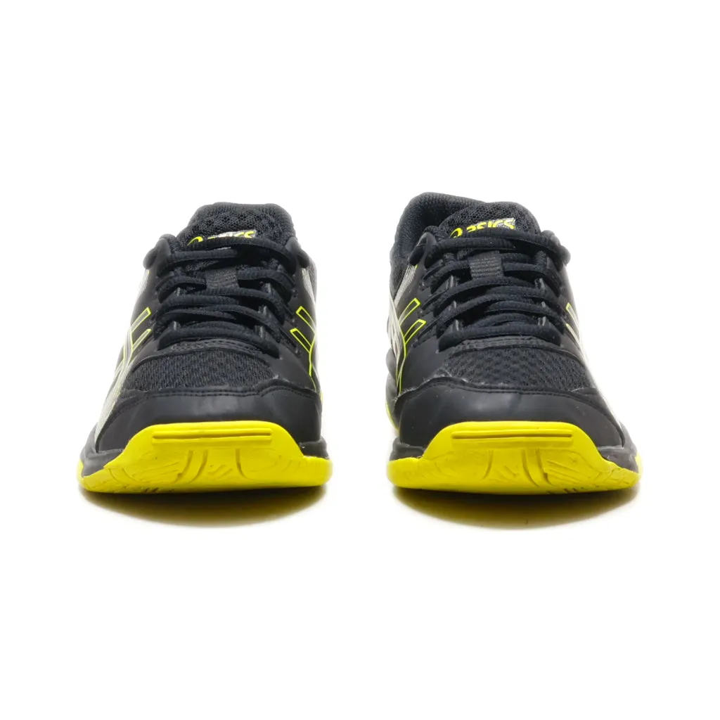 Asics Sport Shoes Leather Black Colour For Kids