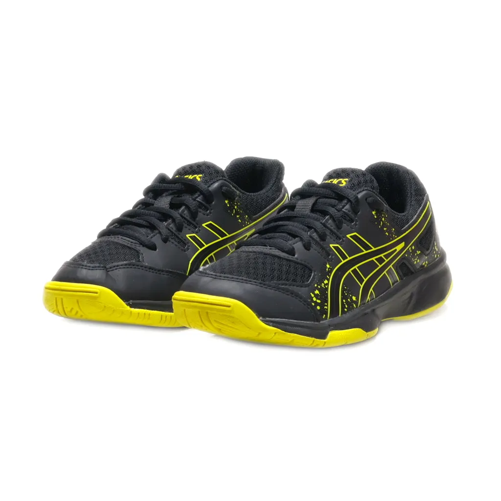 Asics Sport Shoes Leather Black Colour For Kids