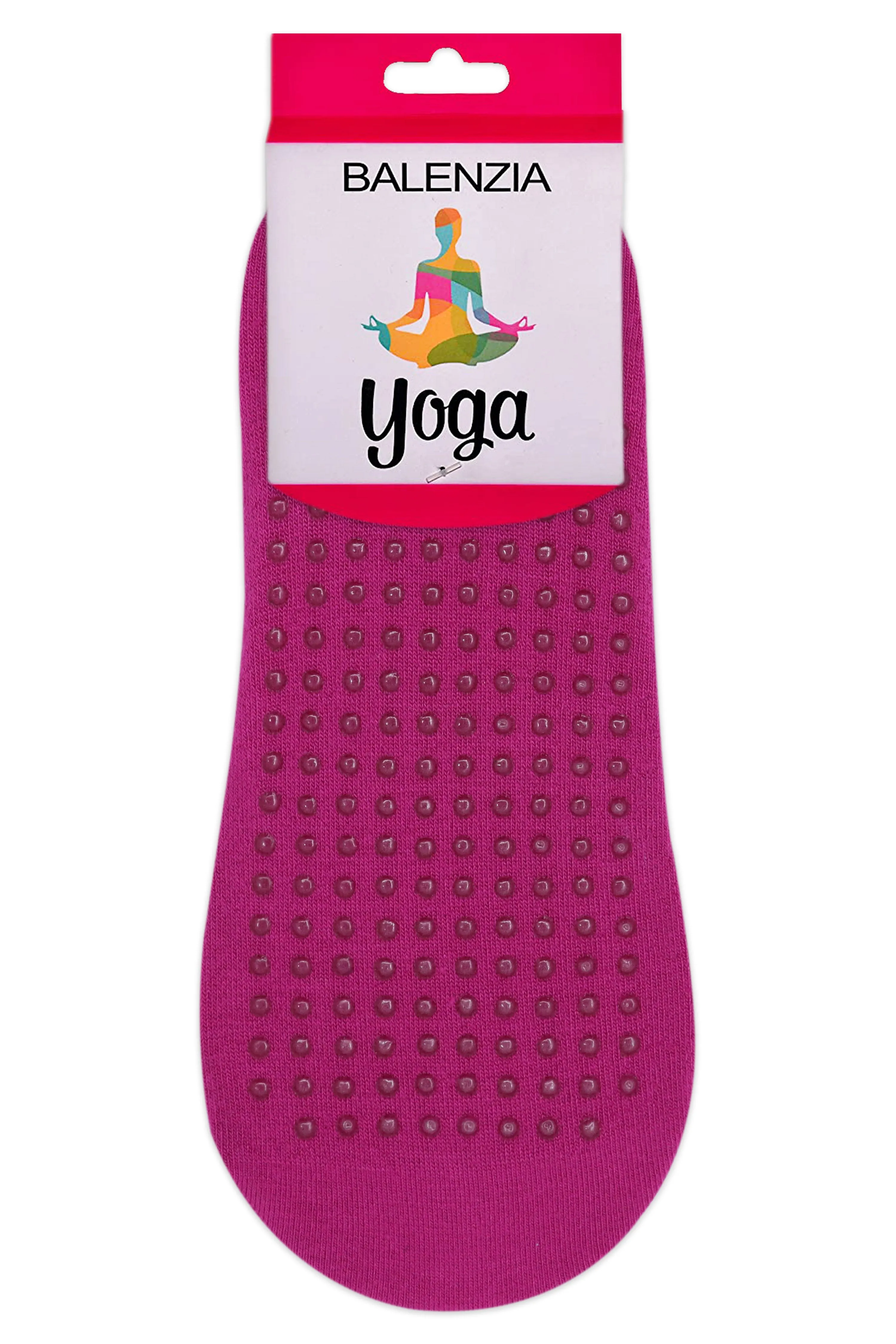 Balenzia Women's Anti Bacterial Yoga Socks with Anti Skid- (Pack of 3 Pairs/1U)- (Black,White,Pink)