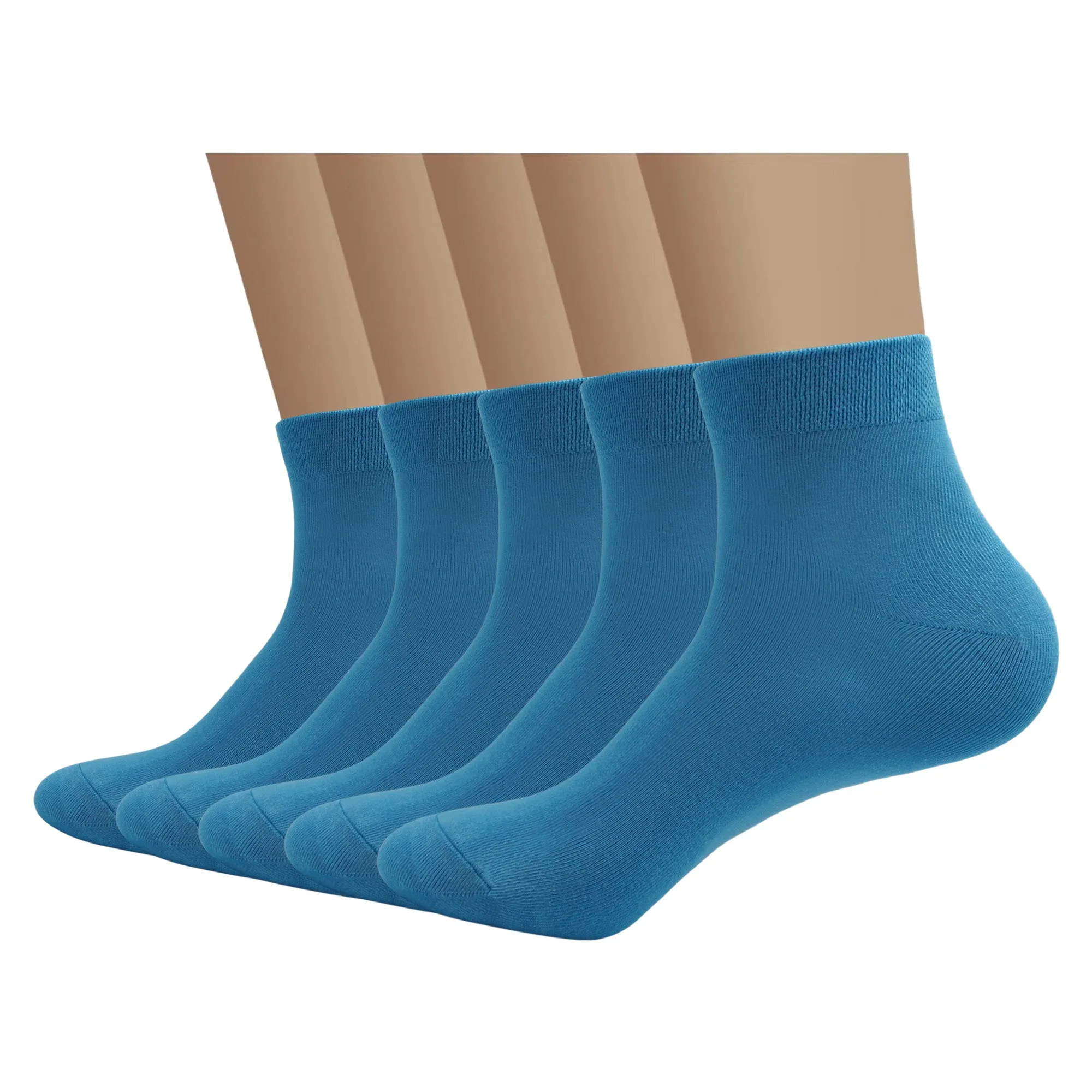 Bamboo Men sock Breathable Sock Low Quarter Thin Ankle Sock Comfort Cool soft Sock 5 Pairs