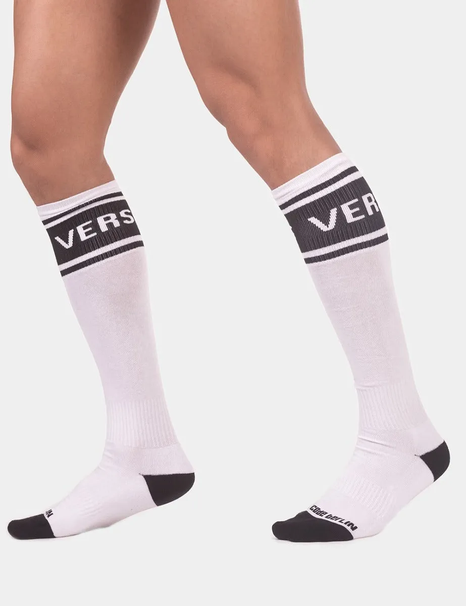 Barcode Berlin Identity Football Socks Vers White Black