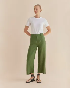 Barossa Linen Pant - Verdant