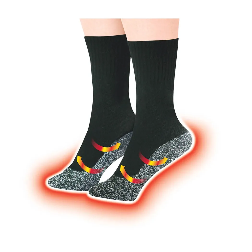 Below Zero Heat Retention Socks in Black - Small/Medium for Ultimate Comfort