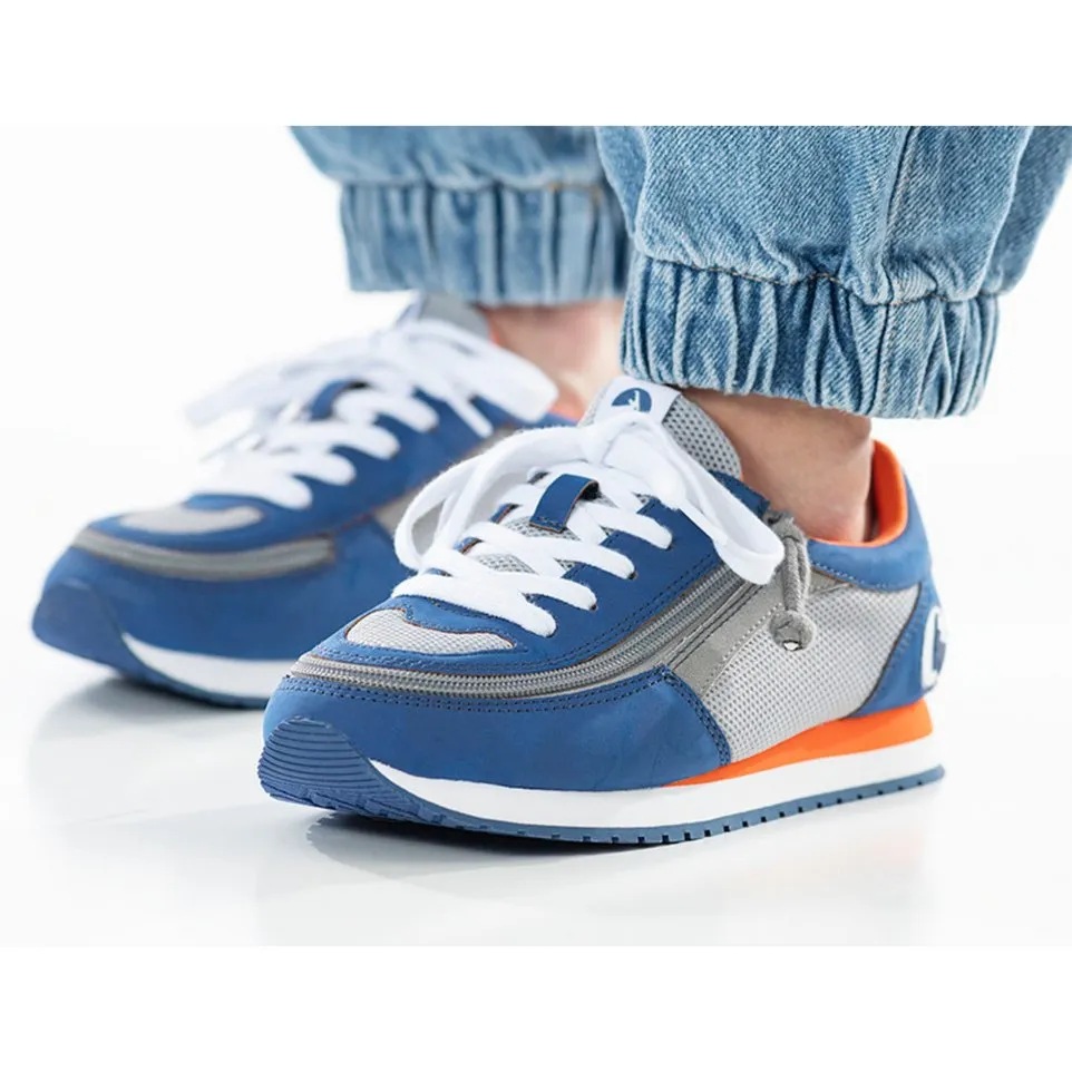 Billy Footwear (Toddlers) Trainers Faux Suede - Navy / Orange