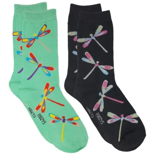 Black Dragonflies Socks