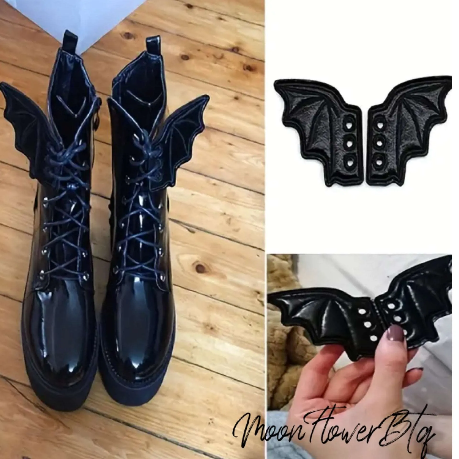 Black Shoe Bat Wings