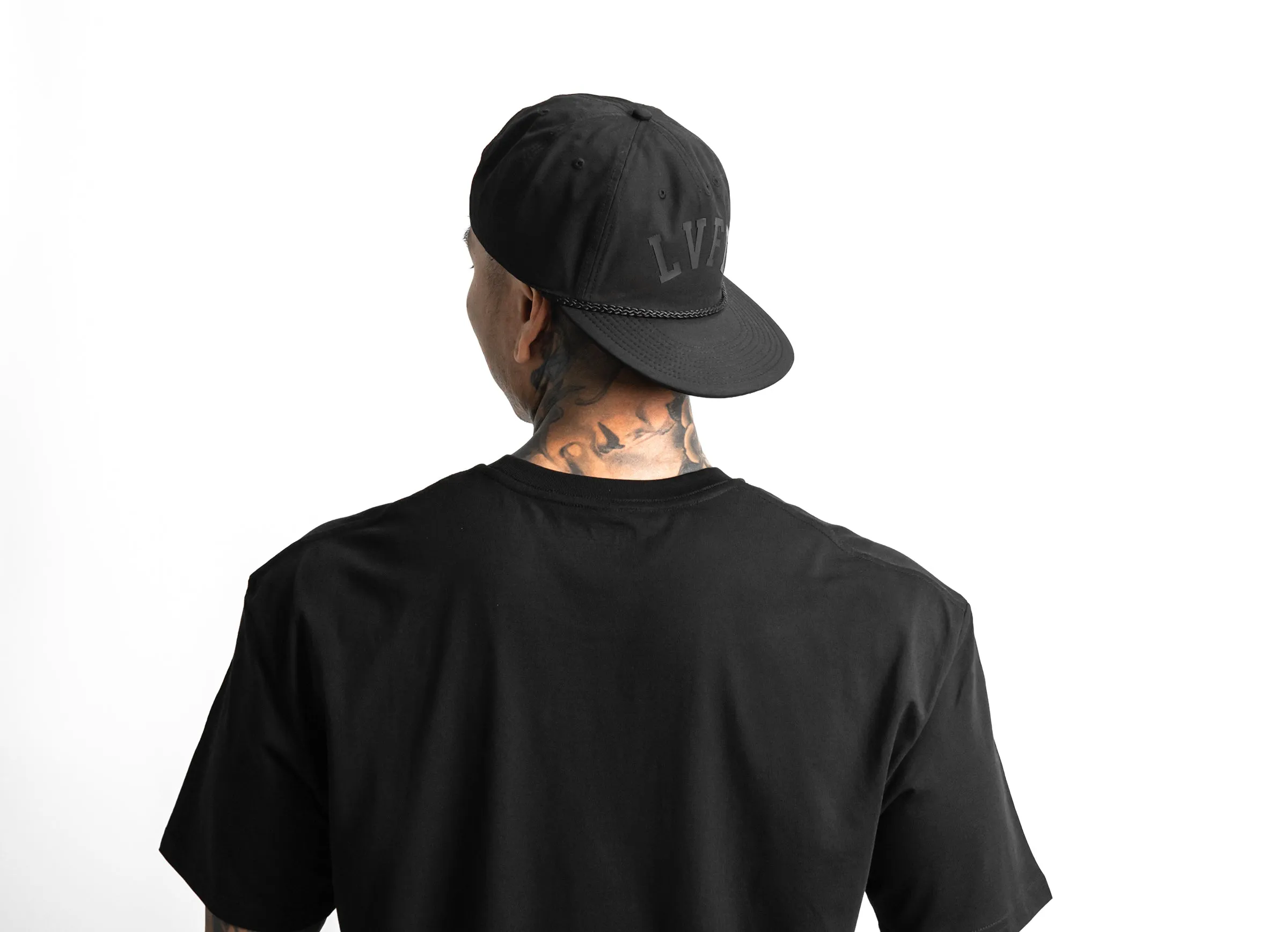 Blackout Fine Canvas Surf Cap - Black