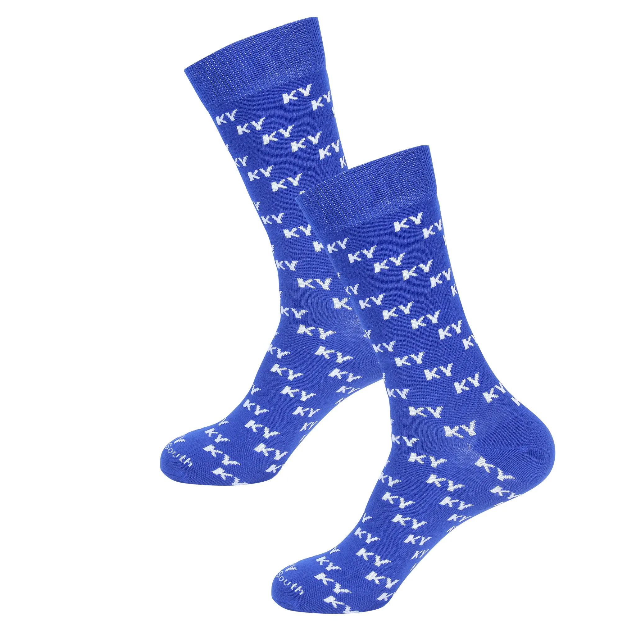 Blue KY Letters Socks