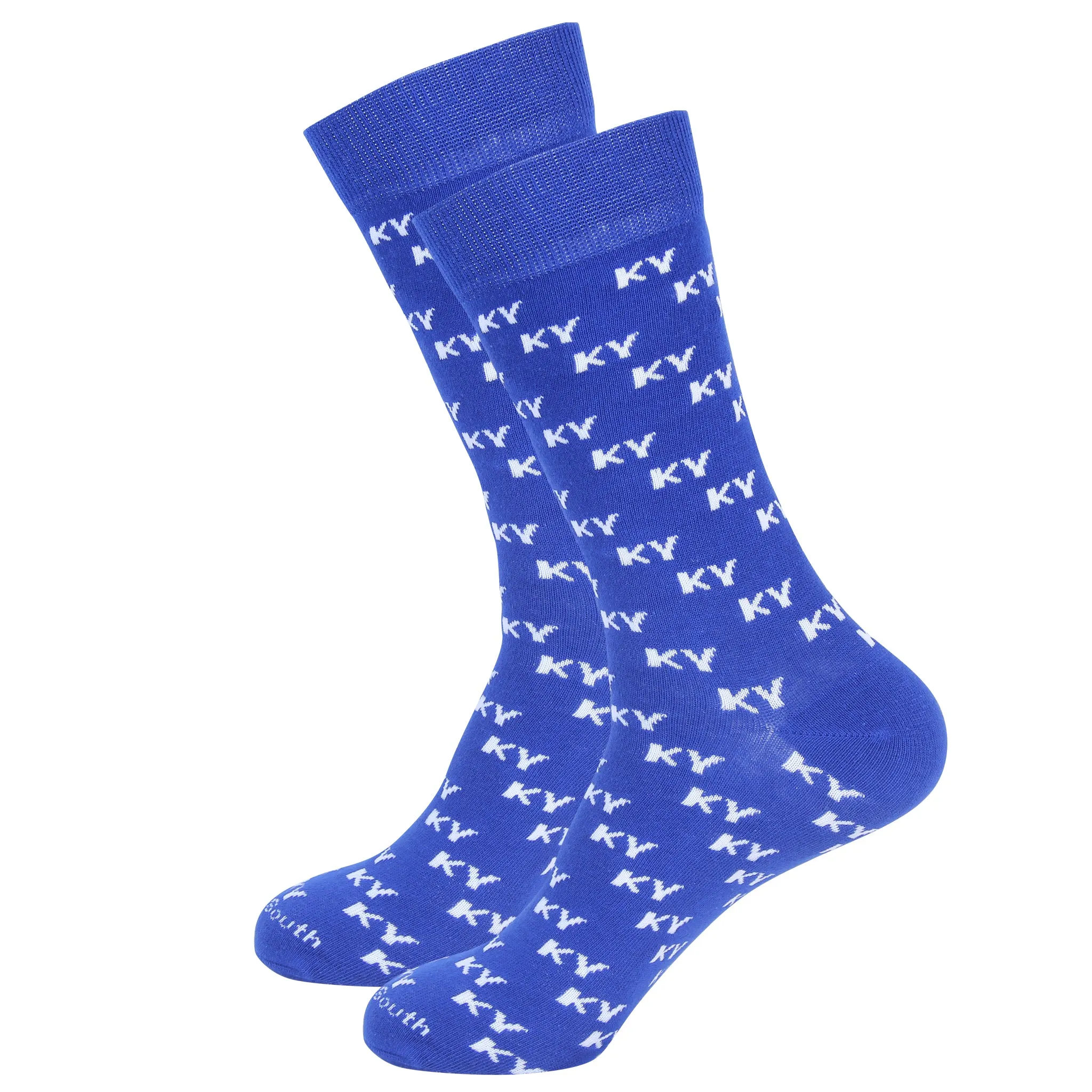 Blue KY Letters Socks