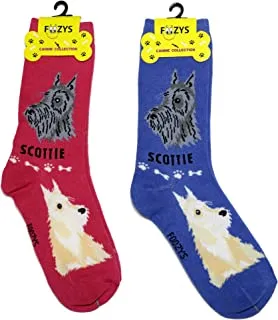 Blue Scottie Socks