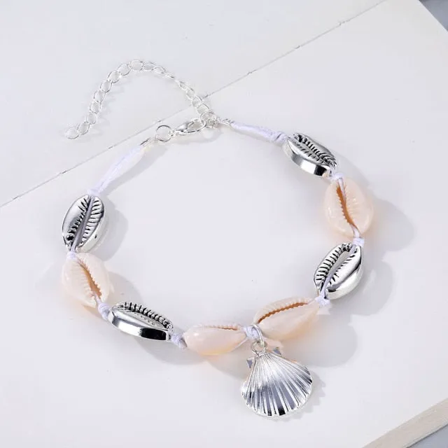 Bohemia Bracelet Jewelry for Women with Vintage Beach Sea Shell