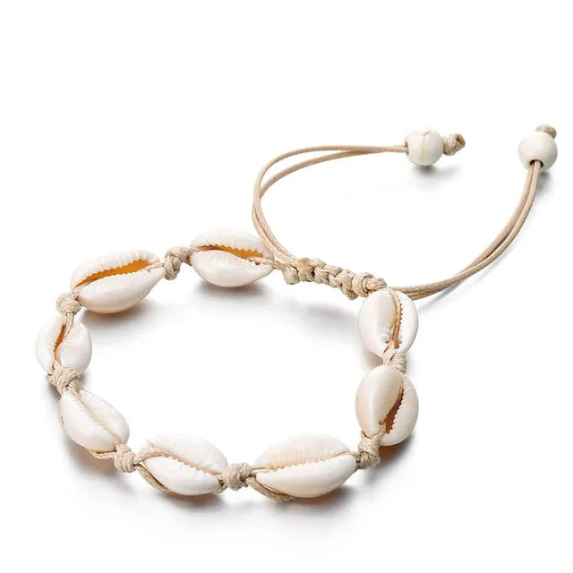 Bohemia Bracelet Jewelry for Women with Vintage Beach Sea Shell