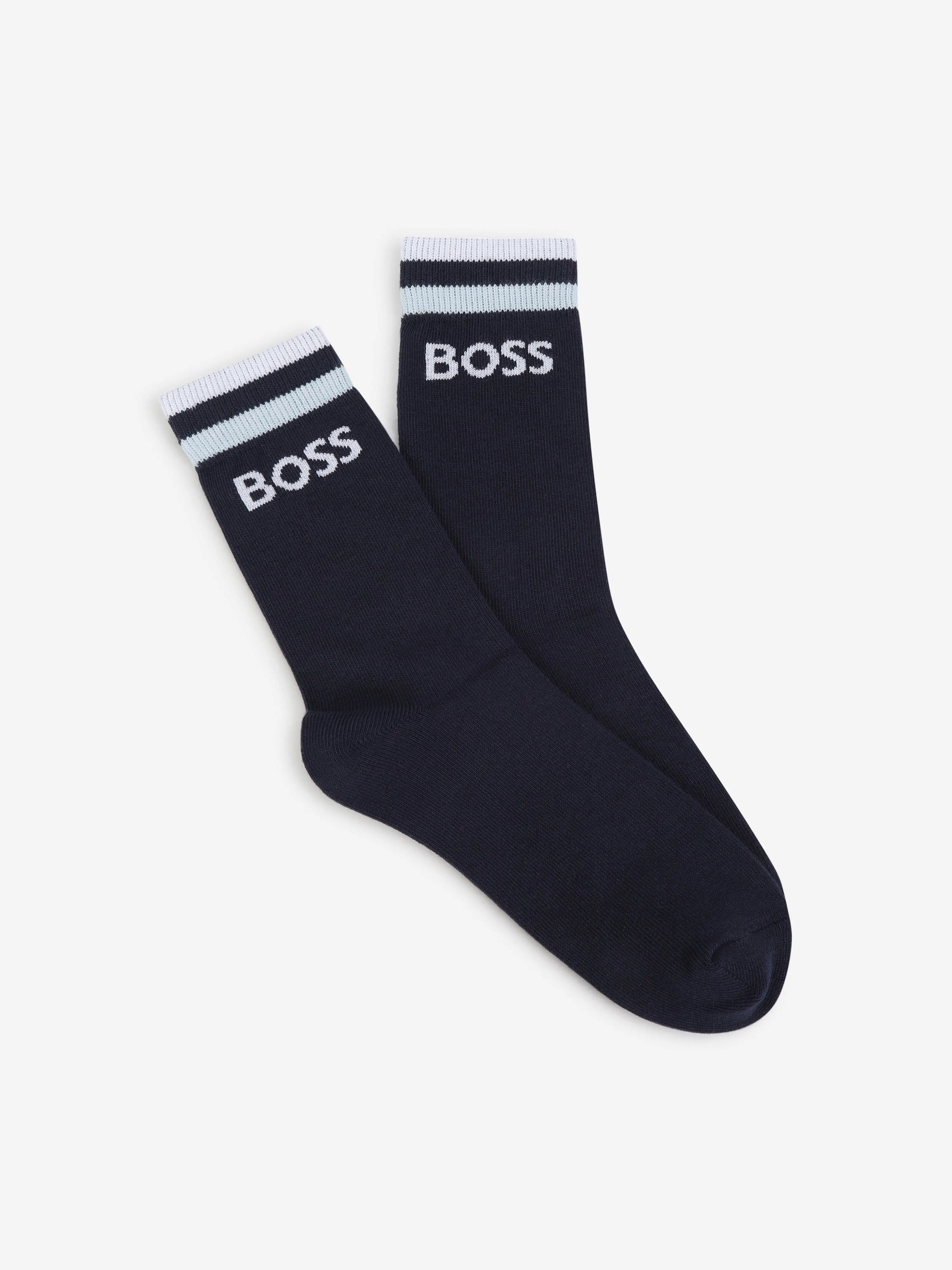 BOSS Boys Set of Socks (2 Pairs) in Navy