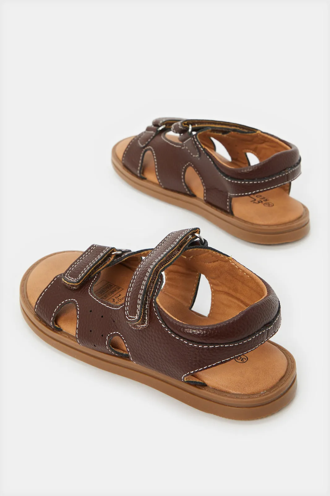 Boys Brown Comfort Sandals