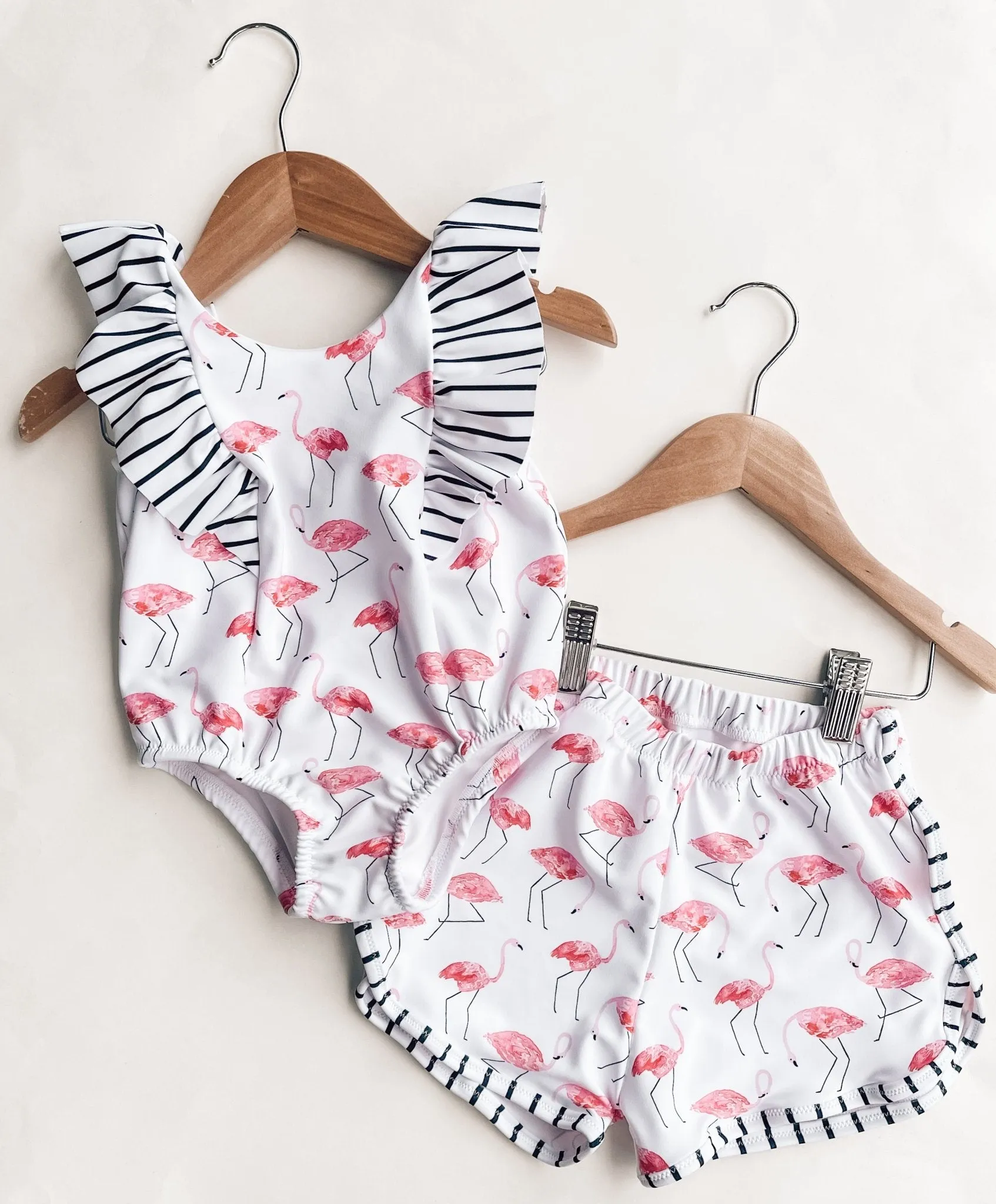 Boy's Flamingo Swim Trunks