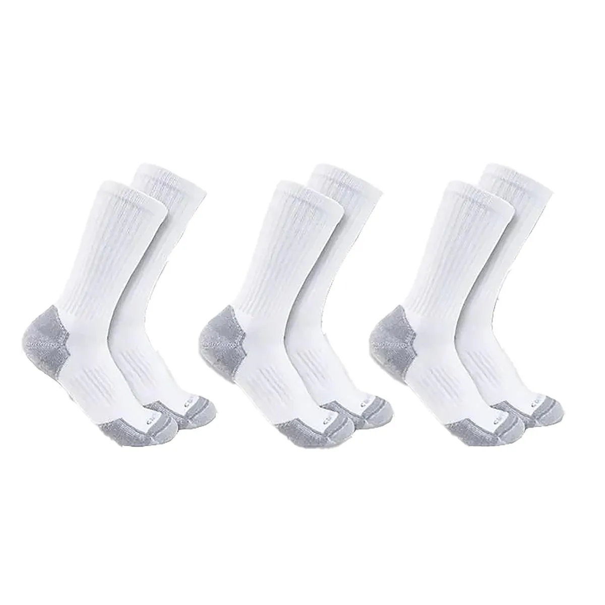 Carhartt Midweight Cotton Blend 3 Pack Crew Socks