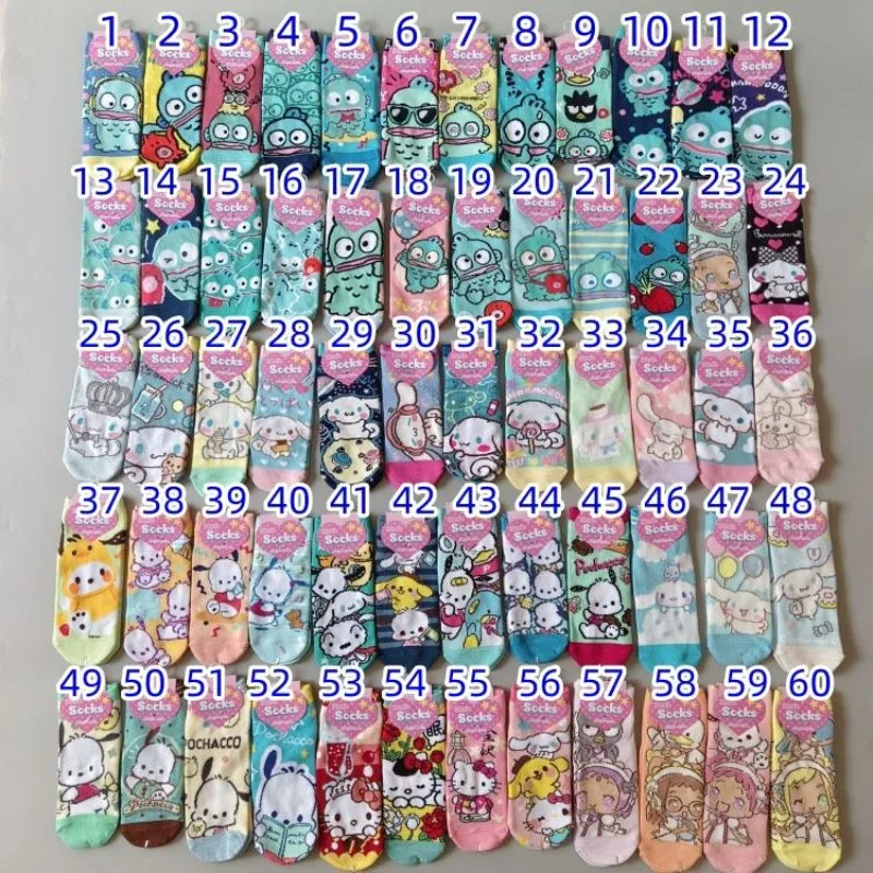 Cartoon Anime Socks - Lovesickdoe