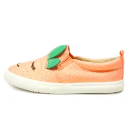 Cat & Jack Slip-On Shoes Leather Orange Colour For Kids