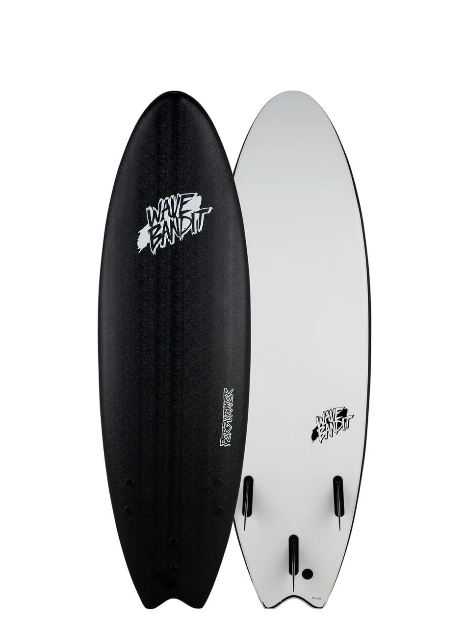 Catch Surf Wave Bandit 6'0" Performer Tri Fin Foam Surfboard - Black