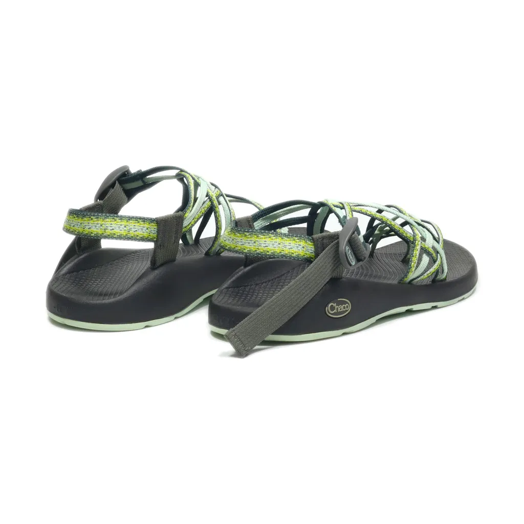 Chaco Casual Sandals Fabric Green Colour For Men