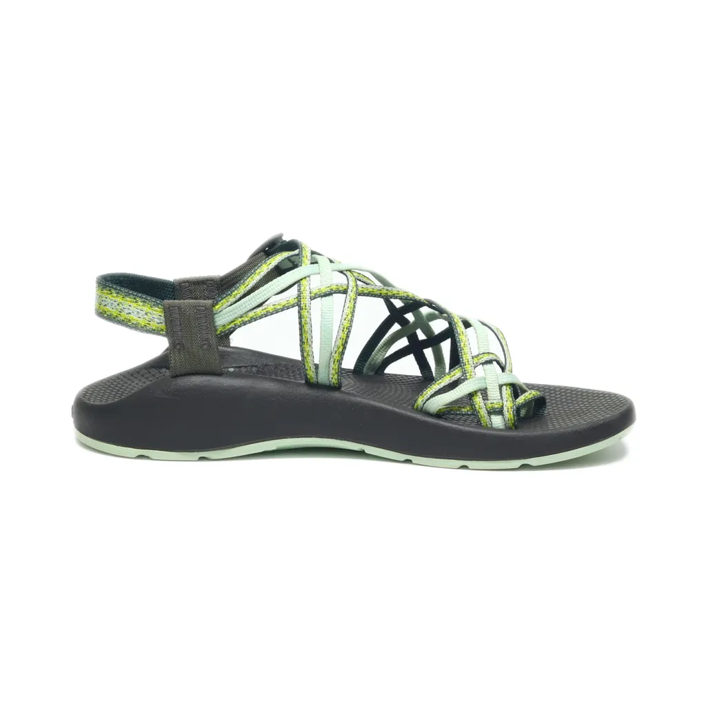 Chaco Casual Sandals Fabric Green Colour For Men