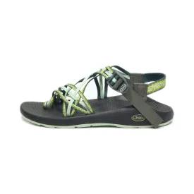 Chaco Casual Sandals Fabric Green Colour For Men