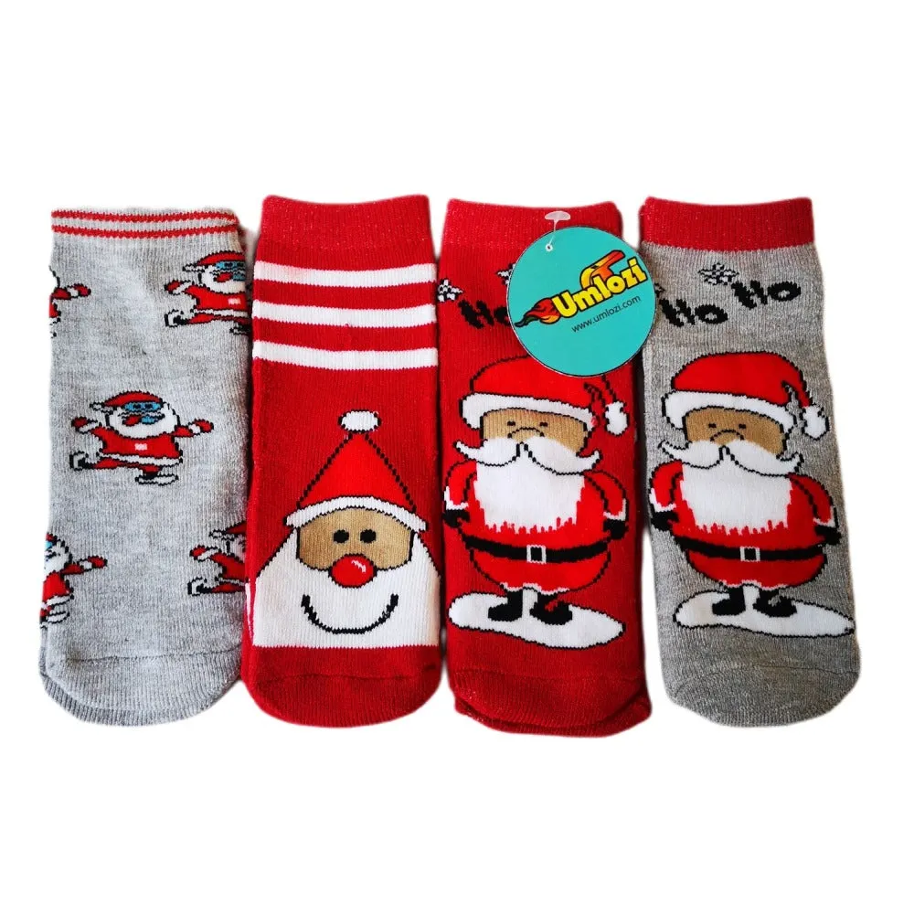 Christmas Socks For Adults & Kids 4 Packs