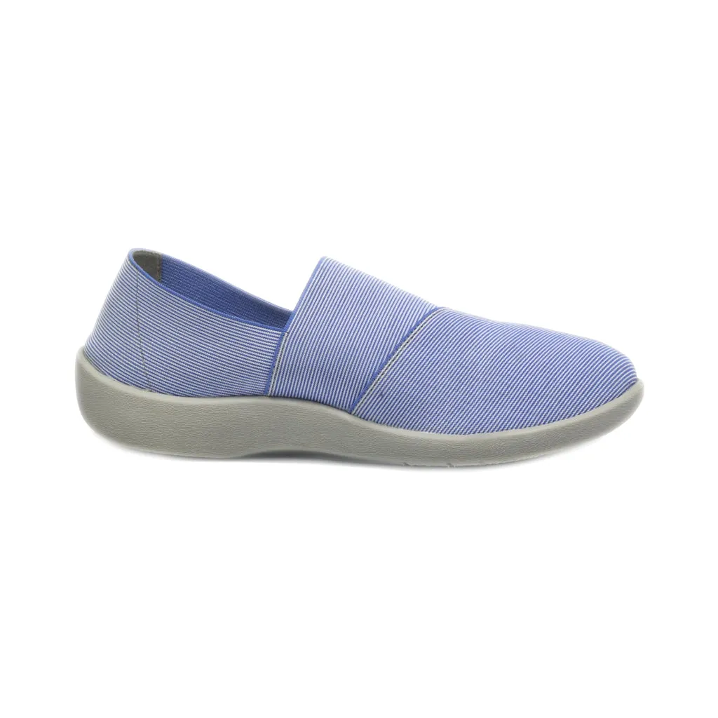 Clarks Slip Ons Fabric Blue Colour For Women