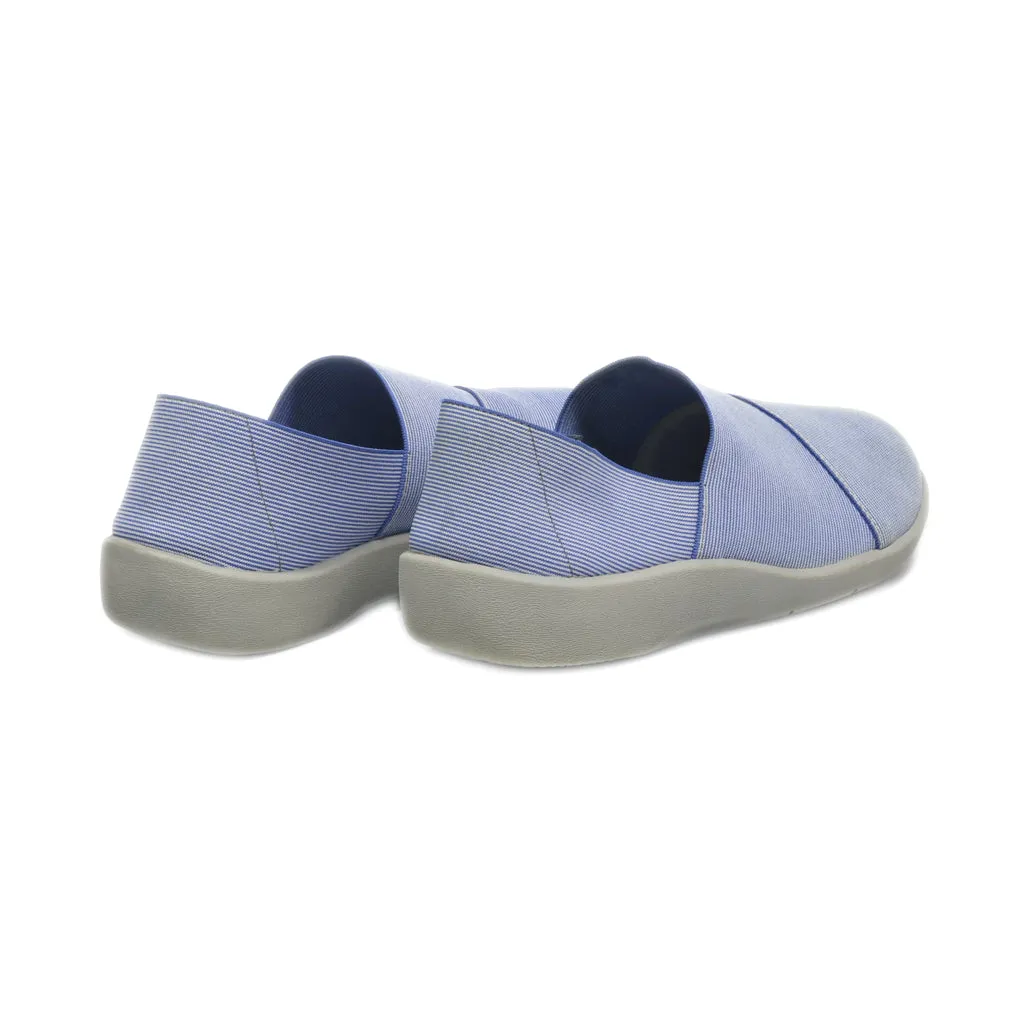 Clarks Slip Ons Fabric Blue Colour For Women