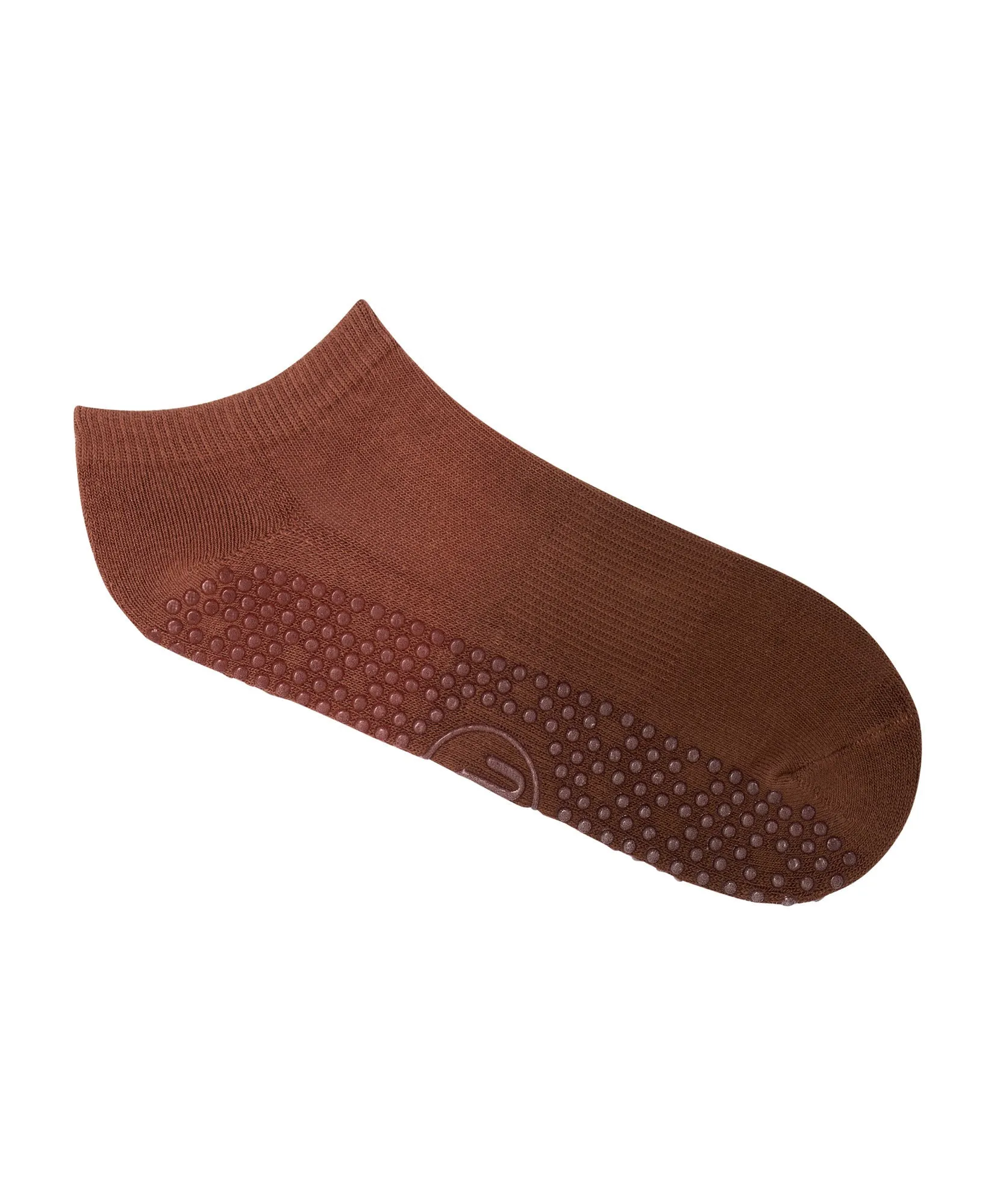 Classic Low Rise Grip Socks - Fade Red Earth