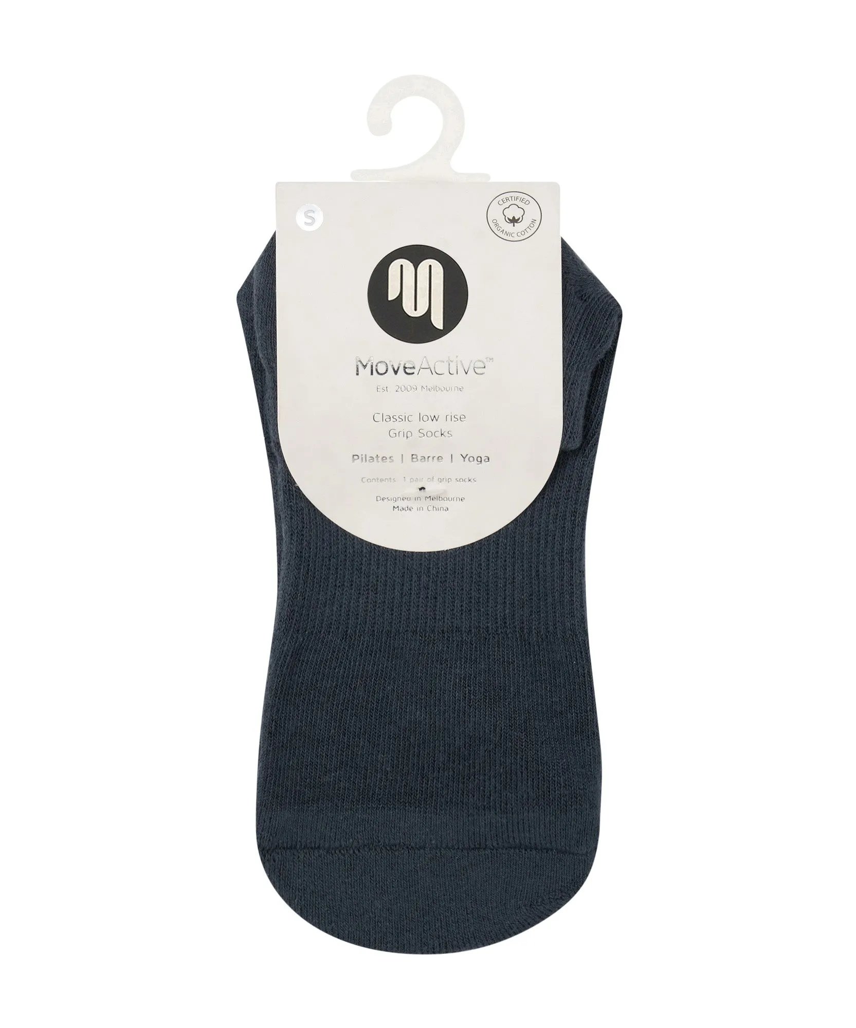 Classic Low Rise Grip Socks - Ink