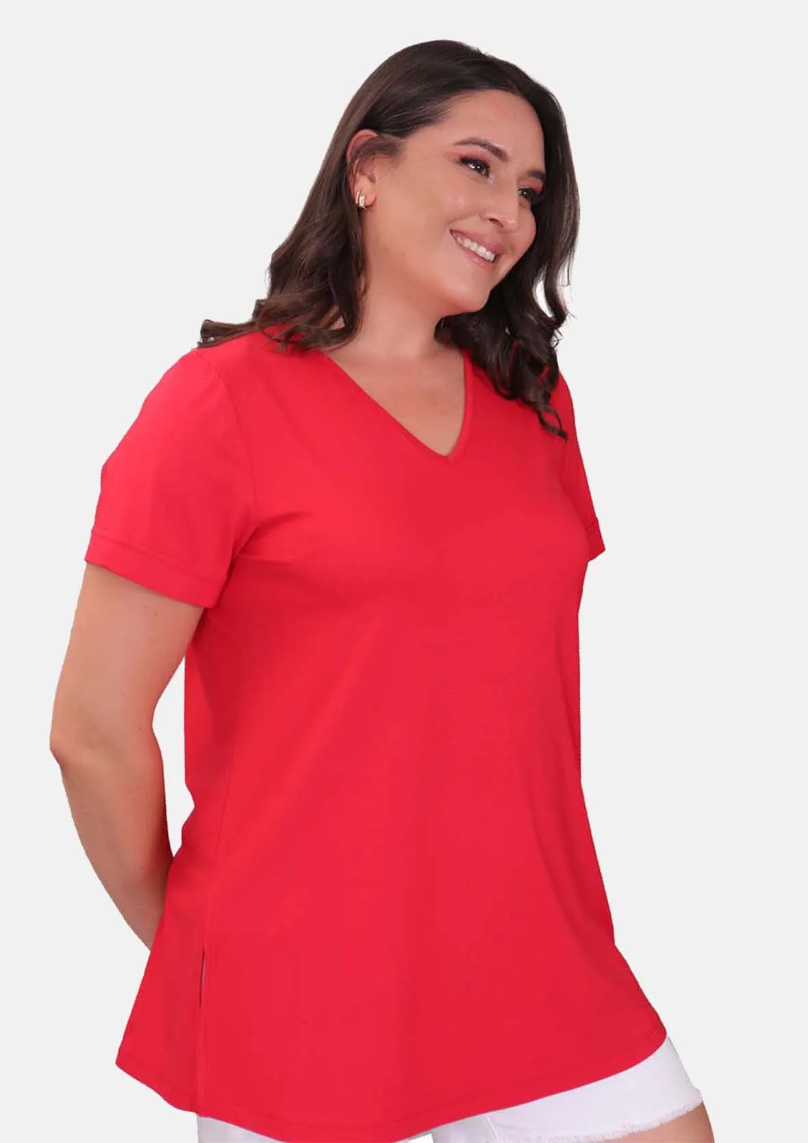 Classic V-Neck Tunic Top