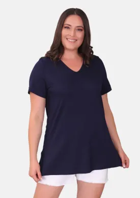 Classic V-Neck Tunic Top