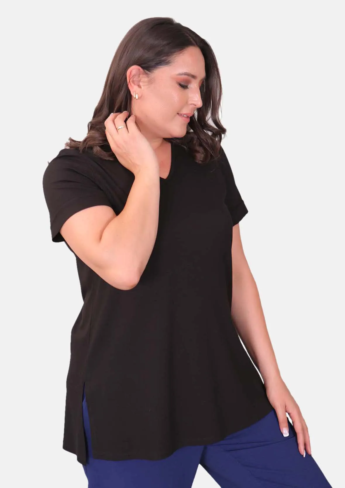 Classic V-Neck Tunic Top