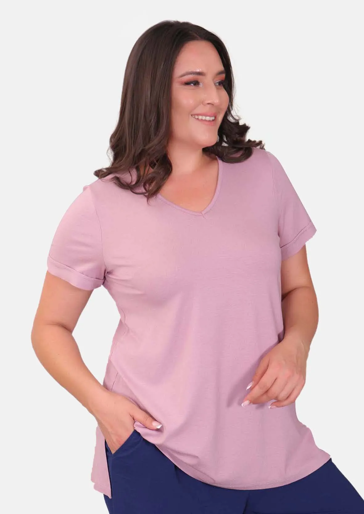 Classic V-Neck Tunic Top