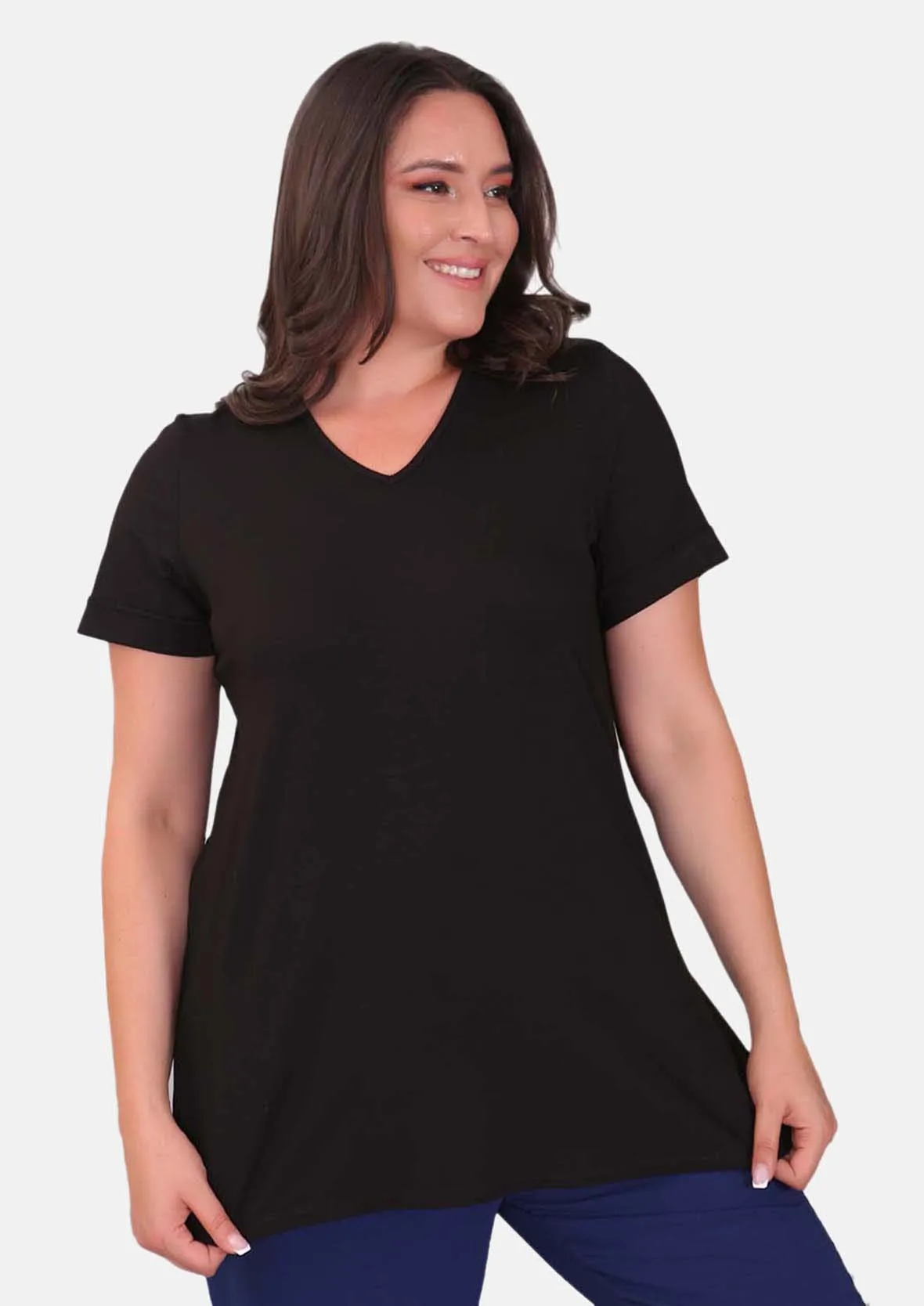 Classic V-Neck Tunic Top