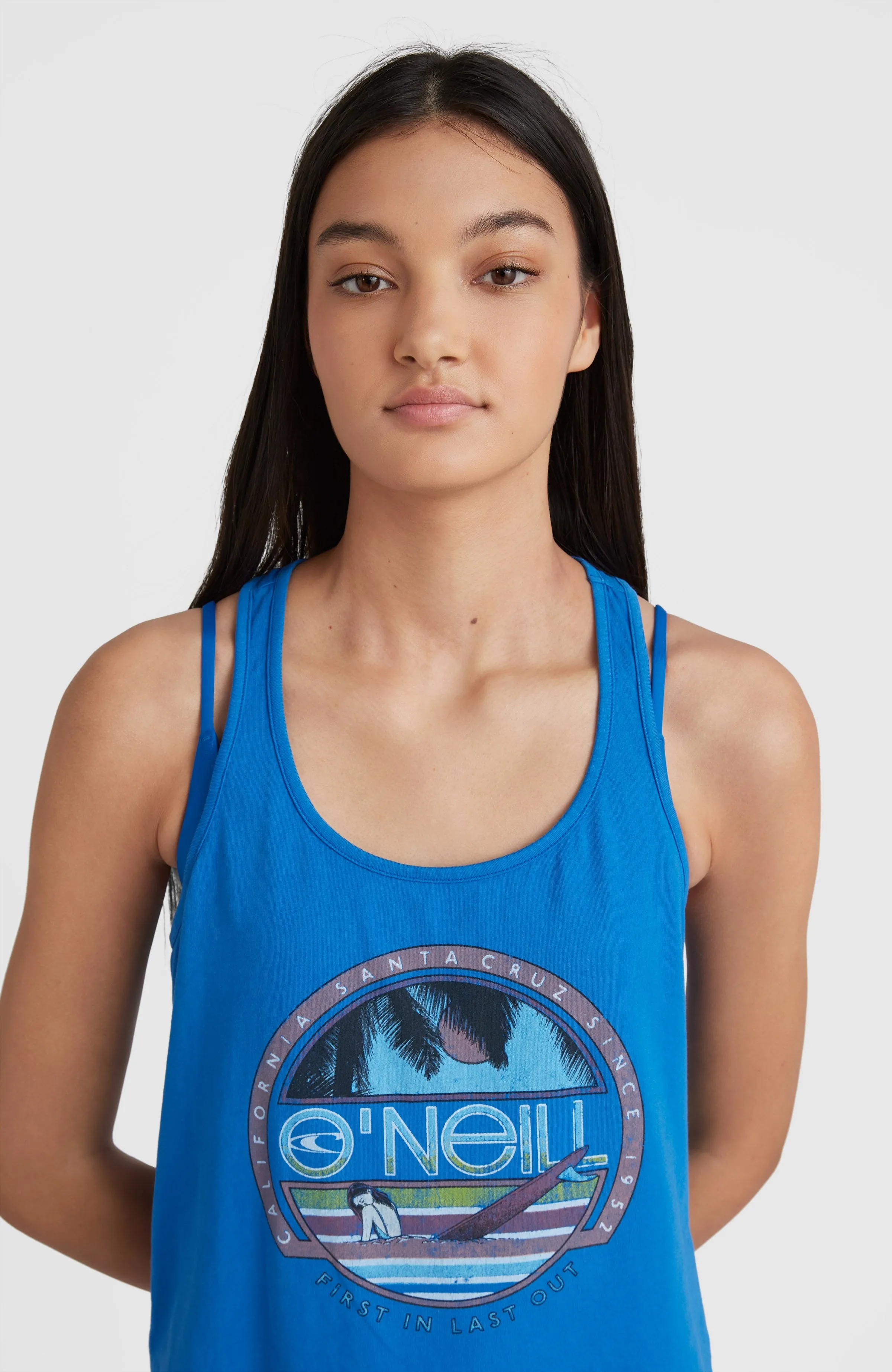 Connective Graphic Tanktop | Princess Blue