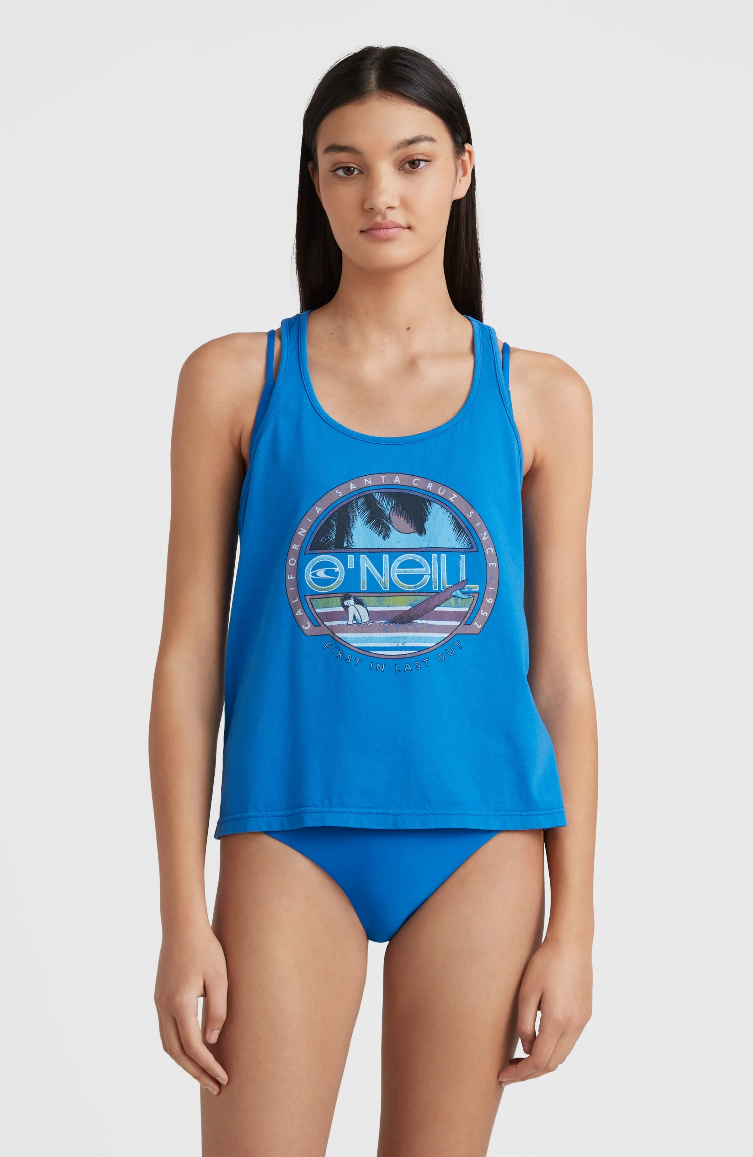 Connective Graphic Tanktop | Princess Blue